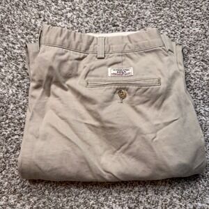 Polo Ralph Lauren Hammond Chino Pants Men's 40x30 Tan Classic Fit Pleated Cotton